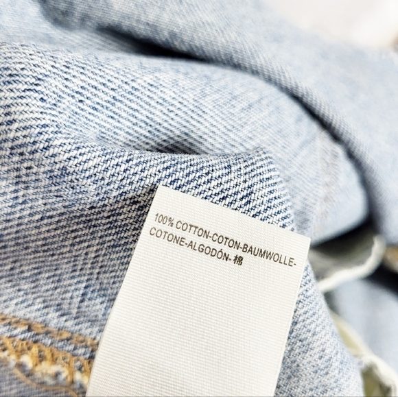 FREE PEOPLE Brea Cutoff Denim Skirt in Mile High Blue NWT - Picture 6 of 6